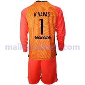 Maillot de Foot Paris Saint-Germain Keylor Navas 1 Gardien Domicile 2020-21 Manches Longues - Enfant